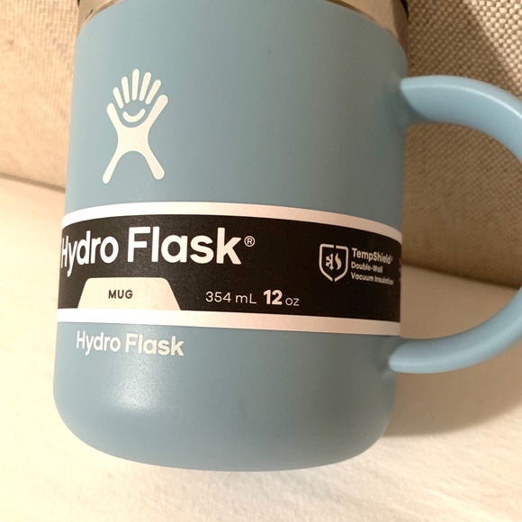 Hydro Flask NEW Mug With Black Lid Colour: Rain 12oz - Picture 10 of 11